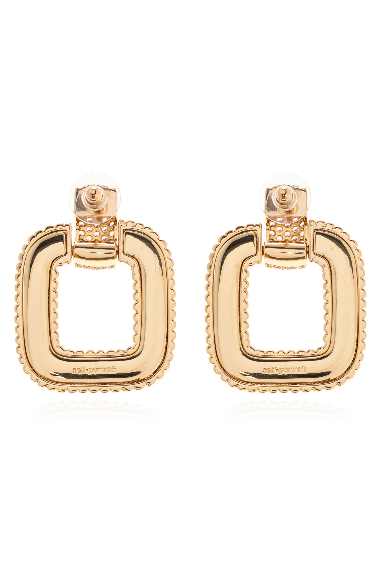 イヤリング SELF PORTRAIT SS25.603EGD Earrings SELF-PORTRAIT Gold Swirl Earrings – self-portrait-US